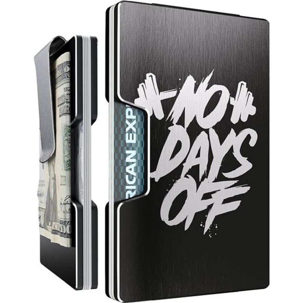 The Blade Minimalist Aluminum Wallet, RFID Blocking Card Holder and Money Clip